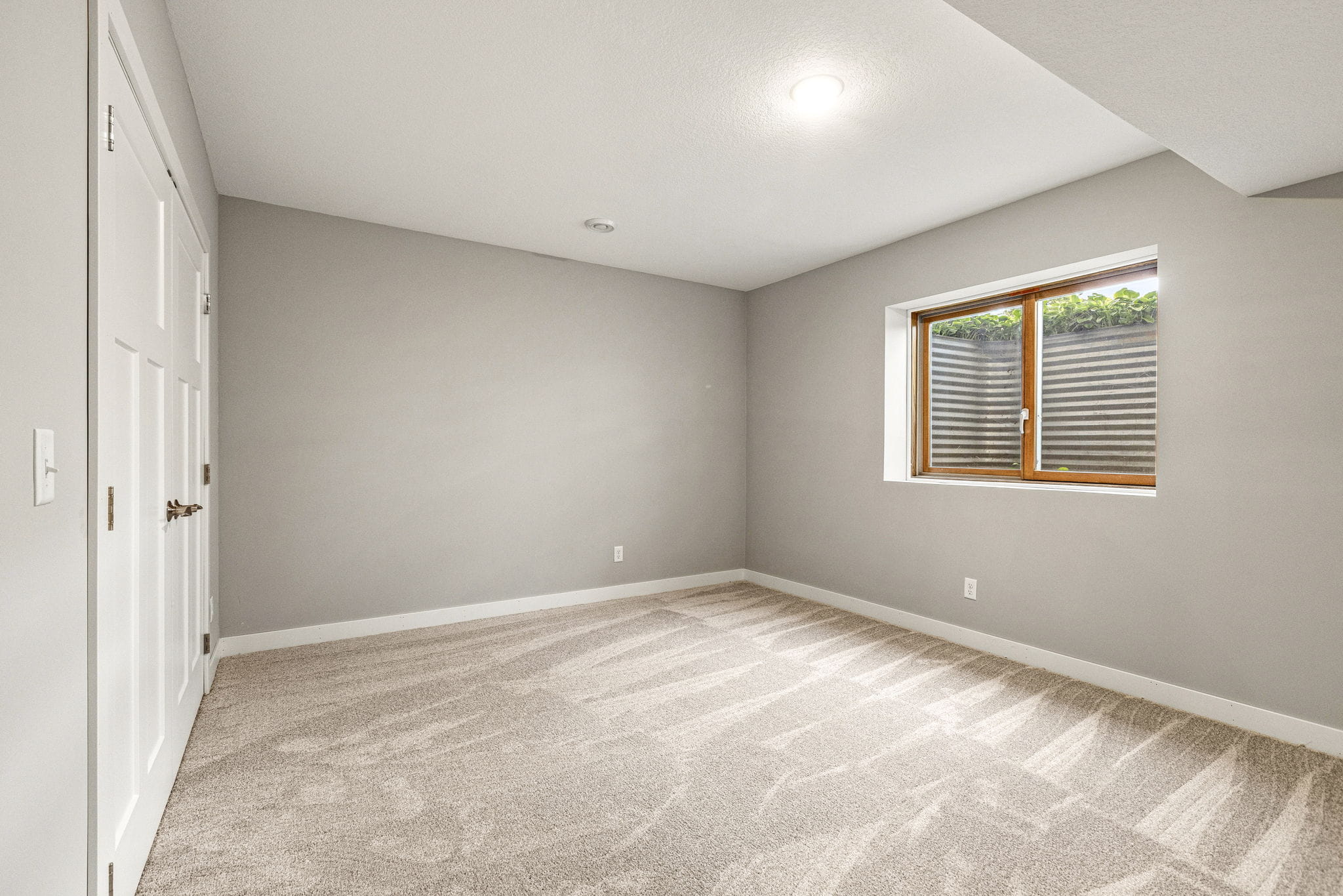 Basement bedroom