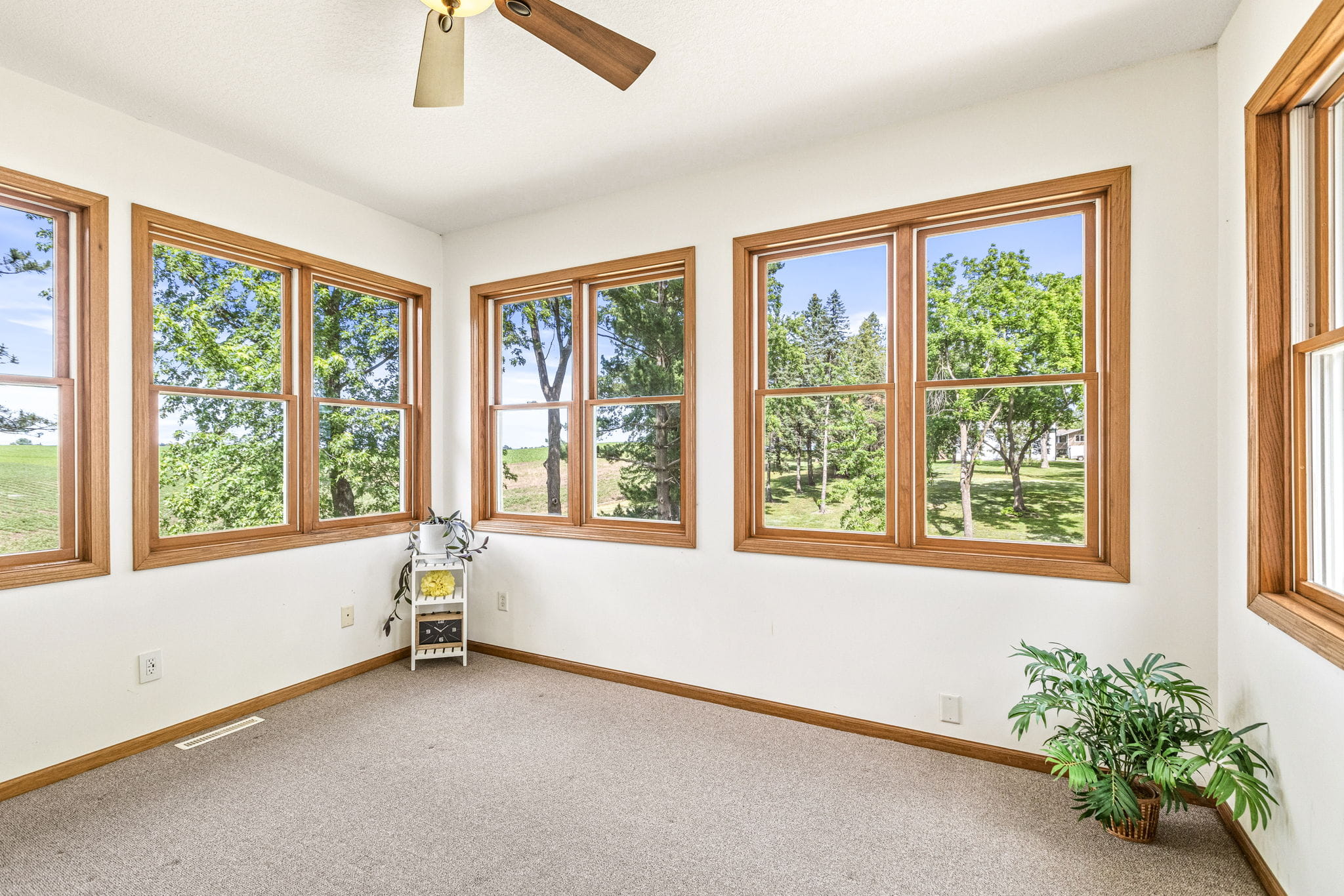 Three-car garage interior